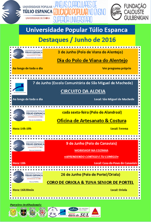 agenda junho 2016